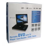 9,5-дюймовый портативный DVD,  ЦВЕТНОЕ ТВ, USB, Card reader, ИГРЫ!